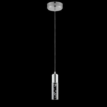 Bolha 4.75" Bubble Acrylic/Iron Modern Minimalist Integrated LED Pendant - JONATHAN Y